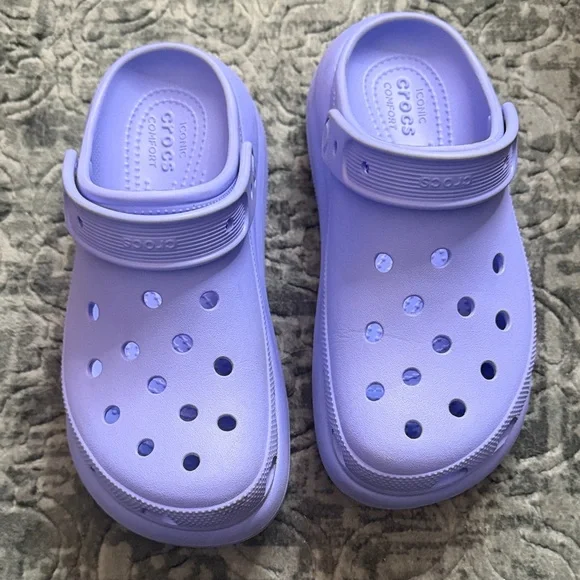 Crocs Women’s Platform Clog - Purple - Picture 1 of 4